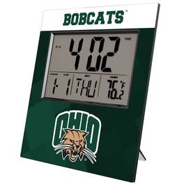 Keyscaper - Ohio Bobcats Color Block Digital Desk Clock - Multicolor