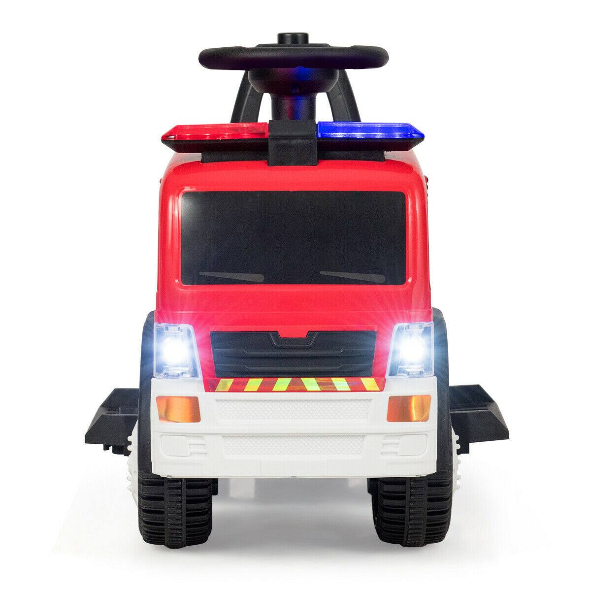 Alt View 8. Gymax - Gymax Kids 6V Ride On Fire Truck Fire Engine Battery Powered w/ Siren - Other.
