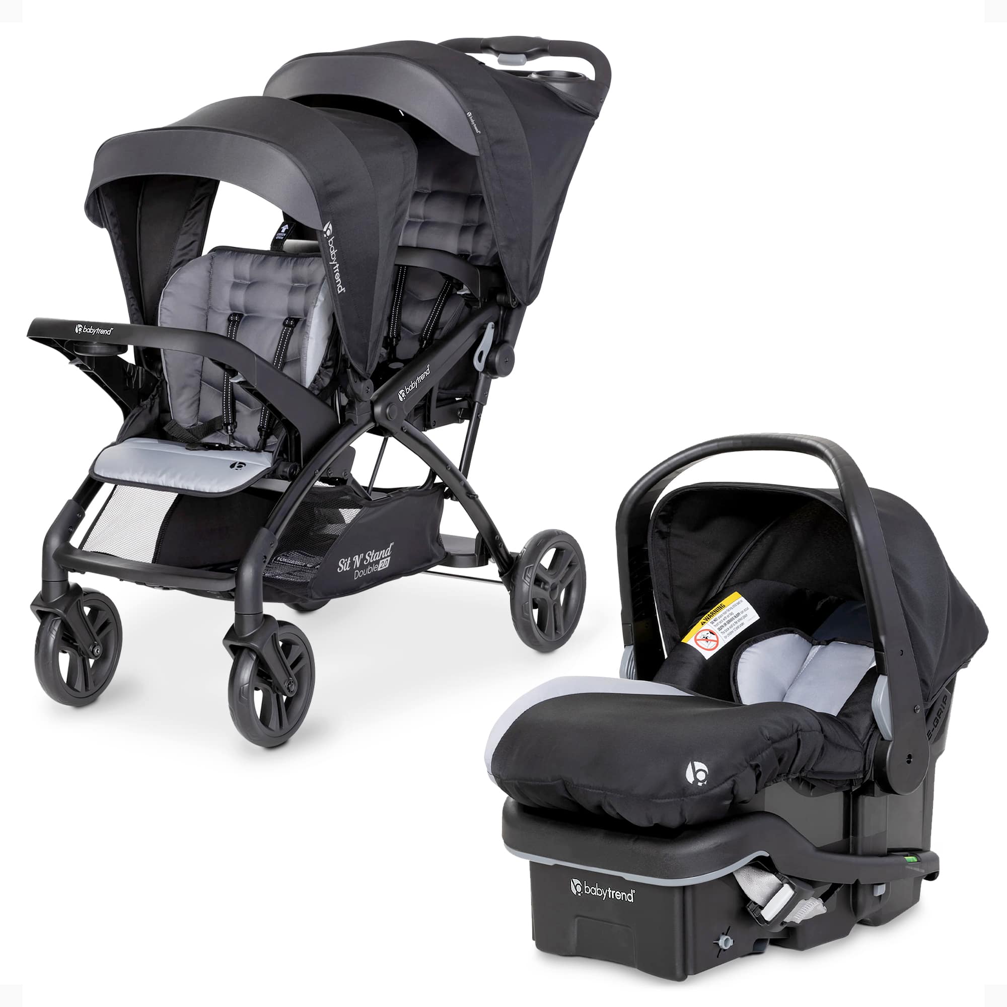Baby Trend - Sit N Stand Double Stroller with EZ-Lift Plus Infant Car Seat, Stormy price history on PriceWatchPro