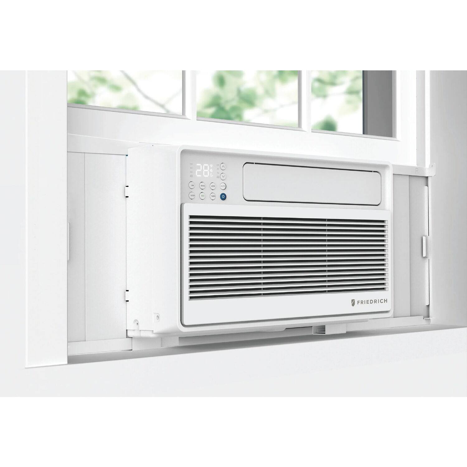 Alt View 4. Friedrich - 10,000 BTU 450 Sq Ft Inverter Air Conditioner - white.