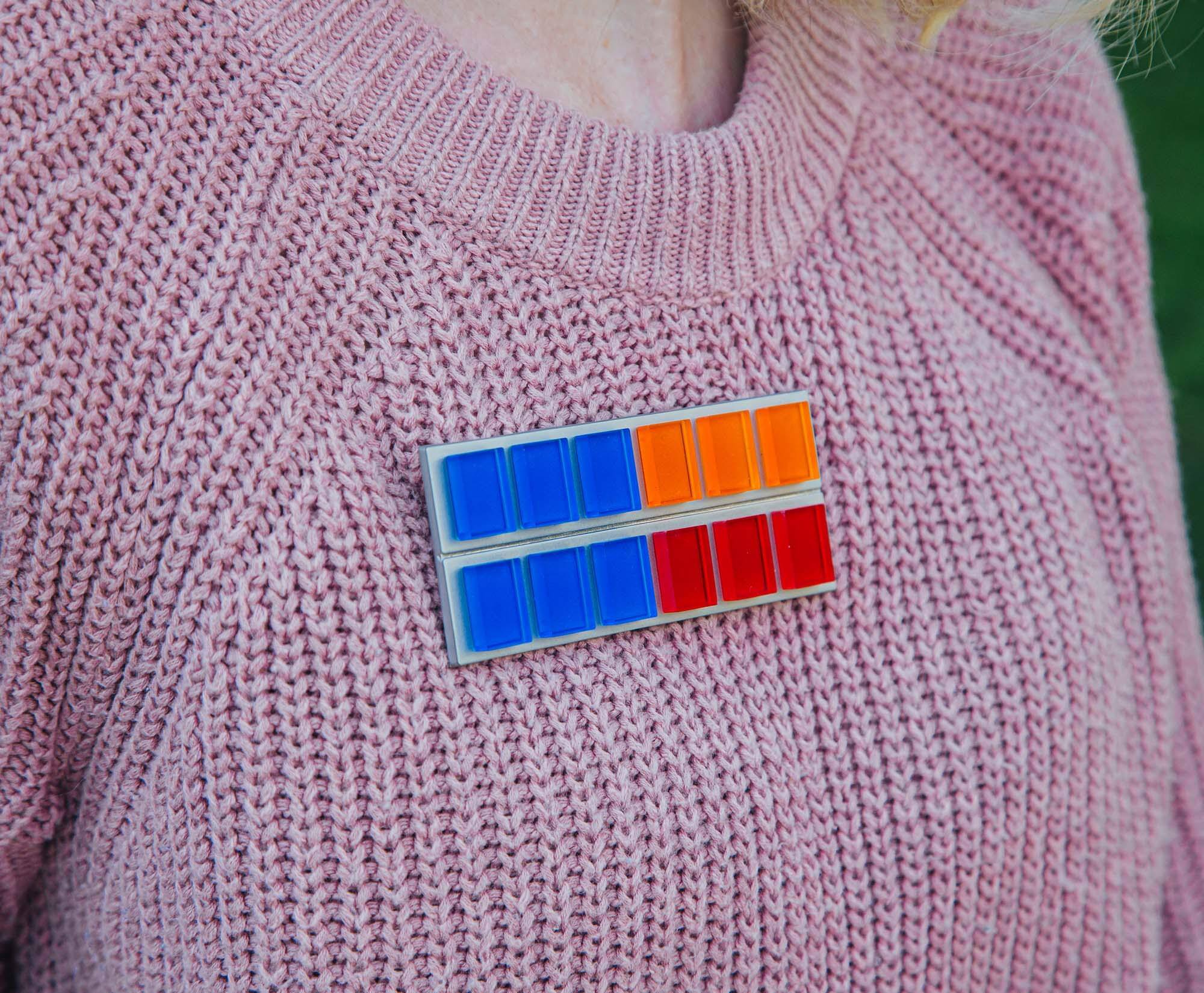 Alt View 5. SalesOne LLC - Star Wars: Ahsoka Grand Admiral Thrawn Imperial Rank Badge Replica Pin - Multicolor.