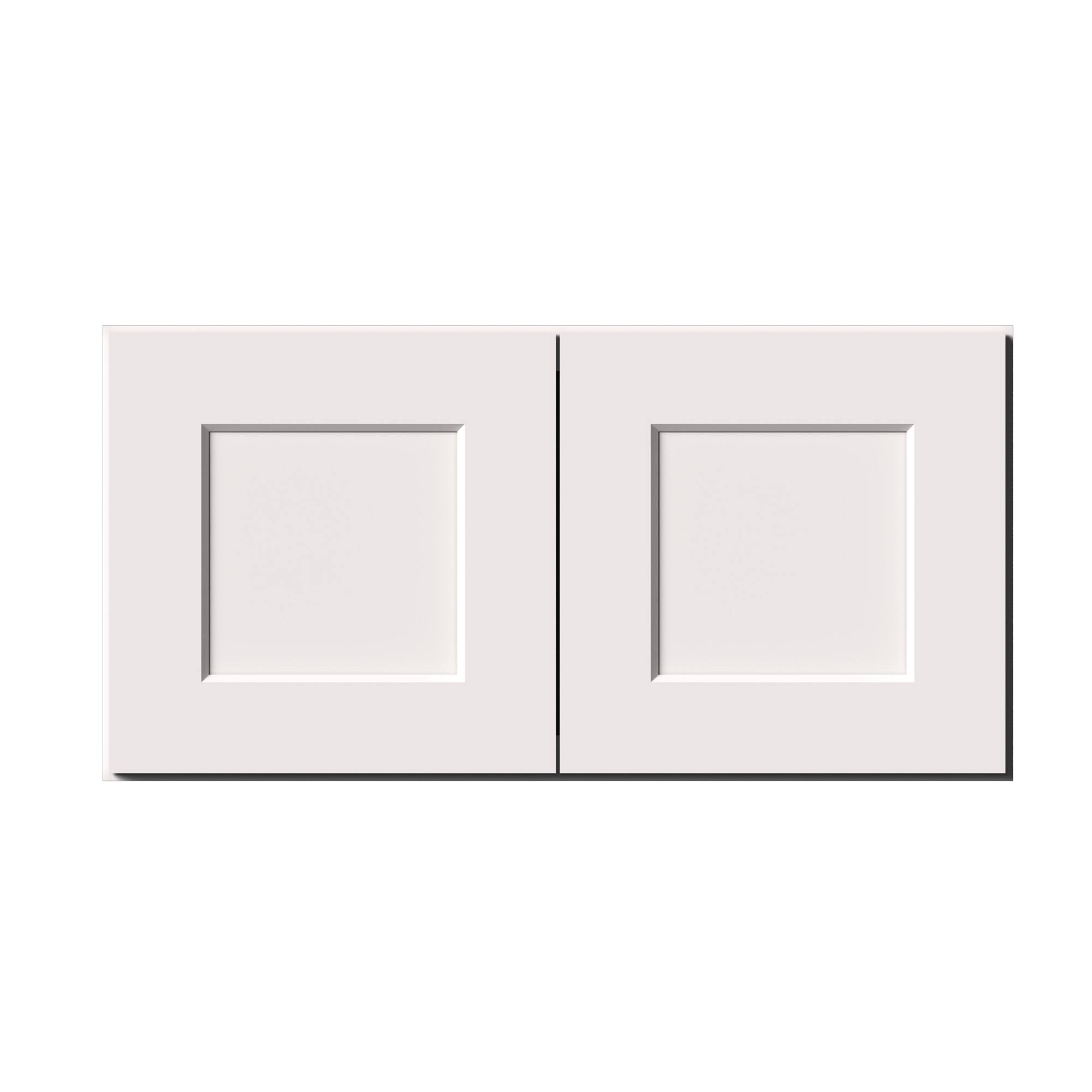 Alt View 1. Boyel Living - 30-in W x 15-in H x 12-in D Shaker RTA Kitchen Wall Cabinet with Soft-Close - White Shaker.