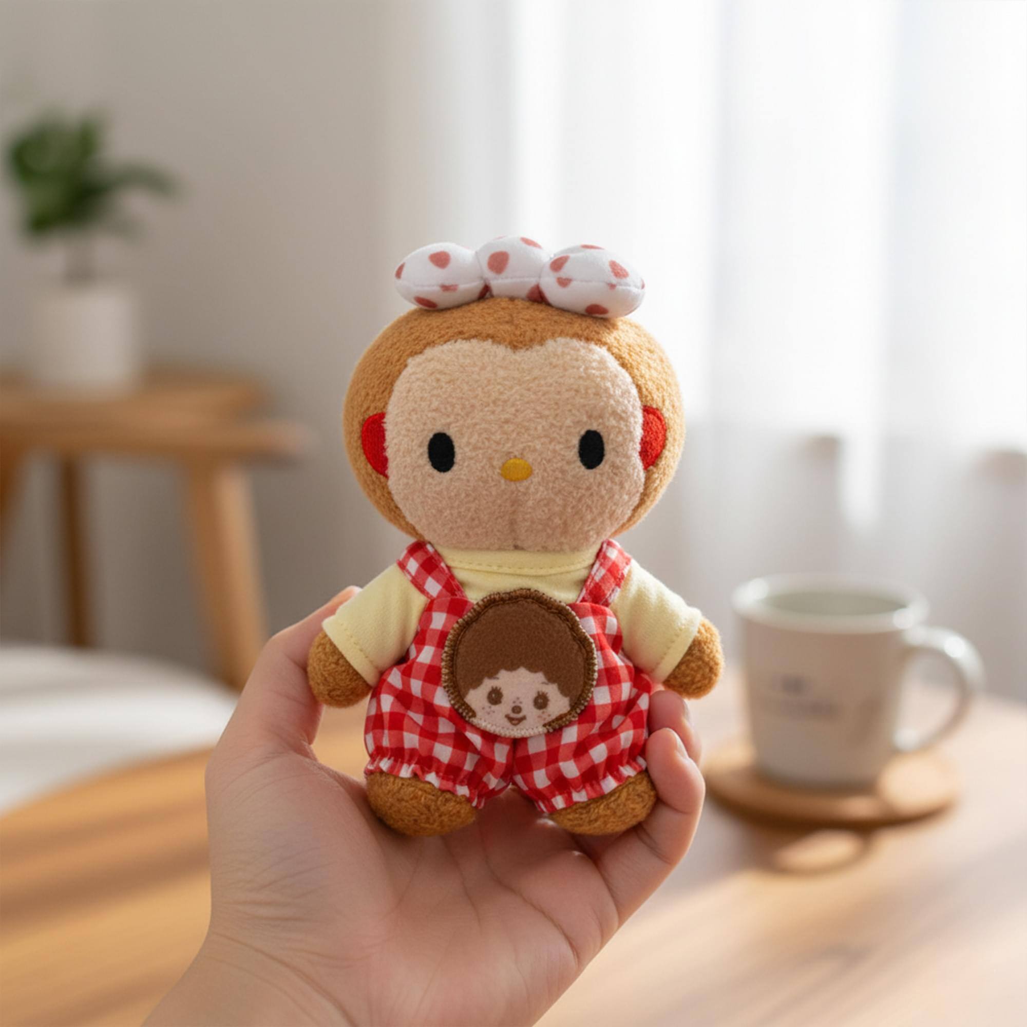 Alt View 3. Sumikkogurashi - Monchhichi X Hello Kitty 5 Inch Tammy Plush - Multi-Colored.