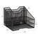 Alt View 12. Mind Reader - File Organizer, Set of 2, Desk Organizer, Storage, Paper Tray, Office, Metal Mesh, 12.5"L x 11.5"W x 9.5"H - Black.