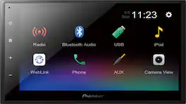 Pioneer - 6.8" Bluetooth® Digital Media (DM) Receiver - Black