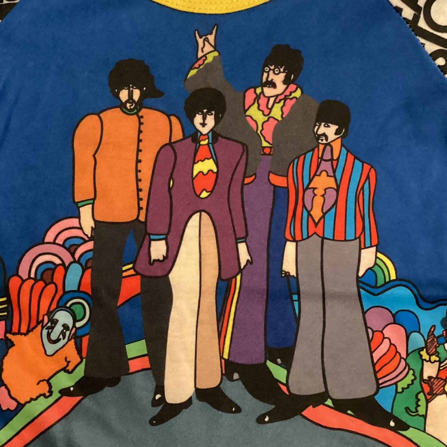 Alt View 2. PopMarket - The Beatles - Daphyl's - The Beatles - Love - Romper 6-12 mos. TBLVR-612   - APPAREL - Multicolor.