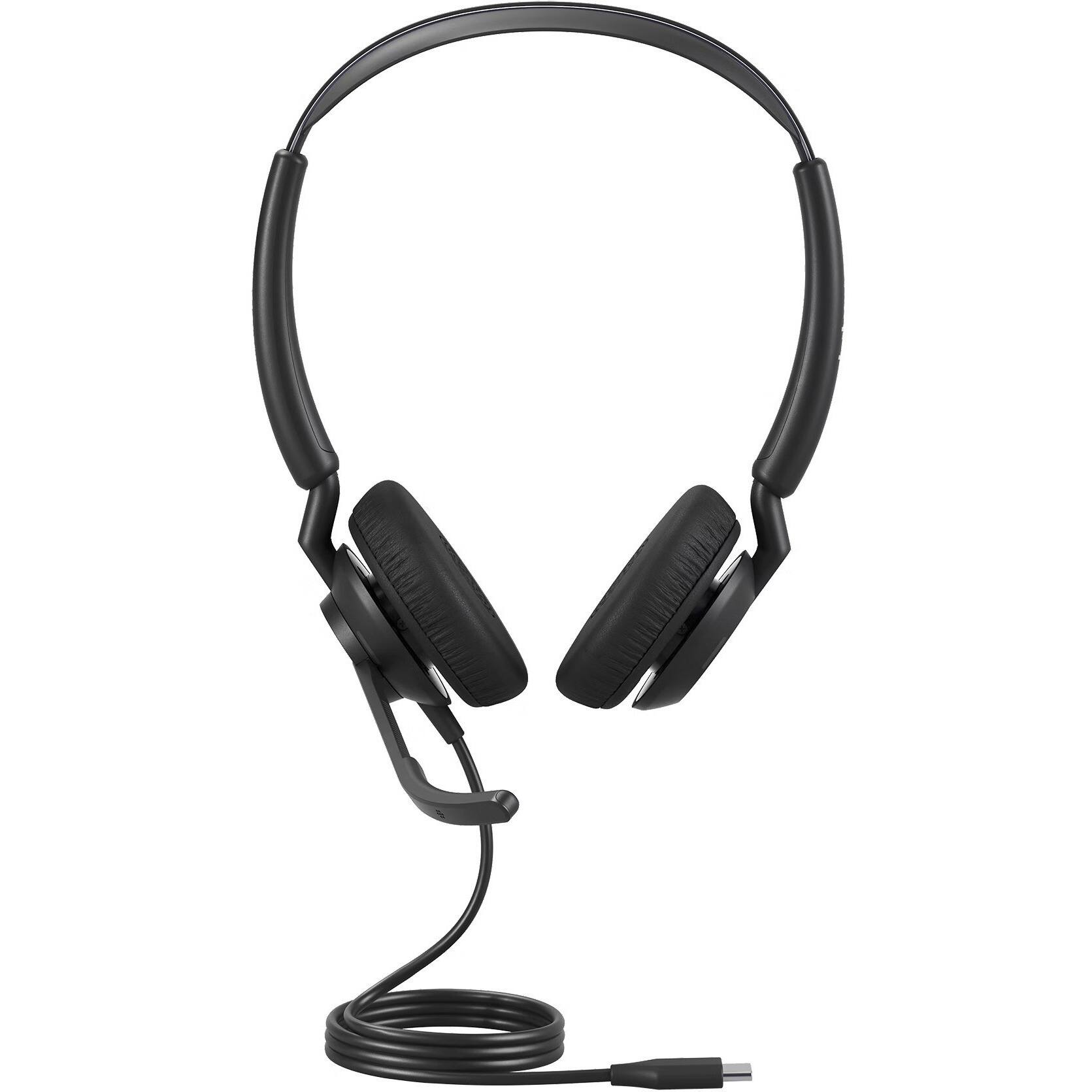 Alt View 1. Jabra - Jabra Engage 50 II Headset - Stereo - USB Type C - Wired - 50 Hz to 20 kHz - Over-the-ear - Binaural - Ear-cup - 5.25 ft - Black.