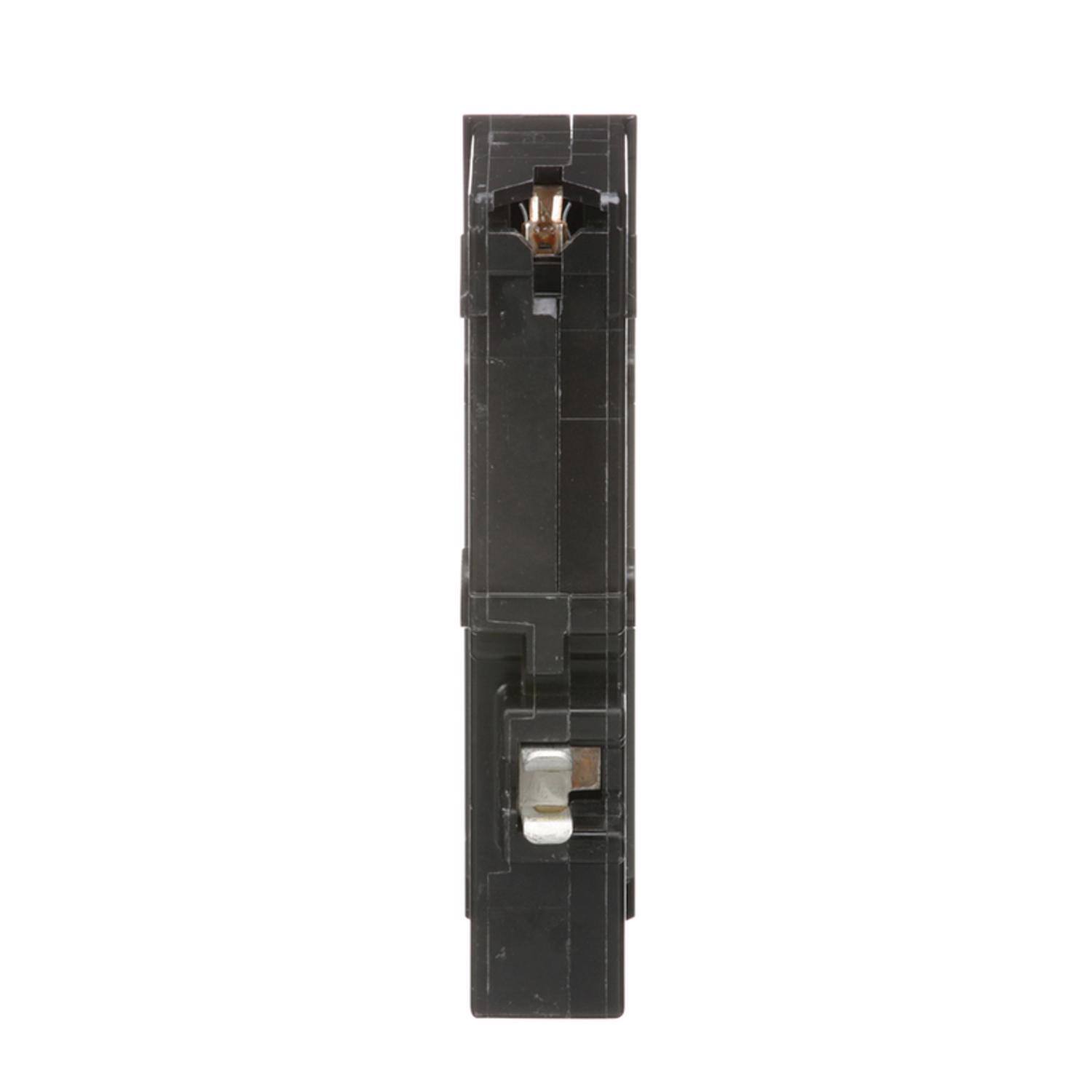 Left. Schneider Electric - Square D HomeLine 15 amps Arc Fault/Ground Fault Single Pole Circuit Breaker.