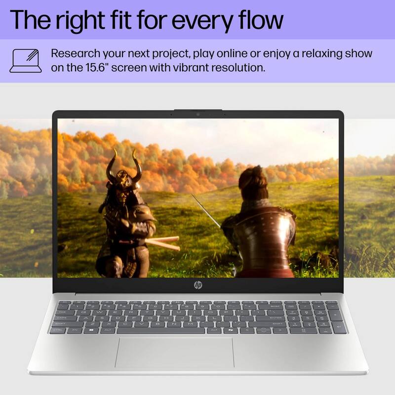 The right fit for every flow

Research your next project, play online or enjoy a relaxing show on the 15.6" screen with vibrant resolution.