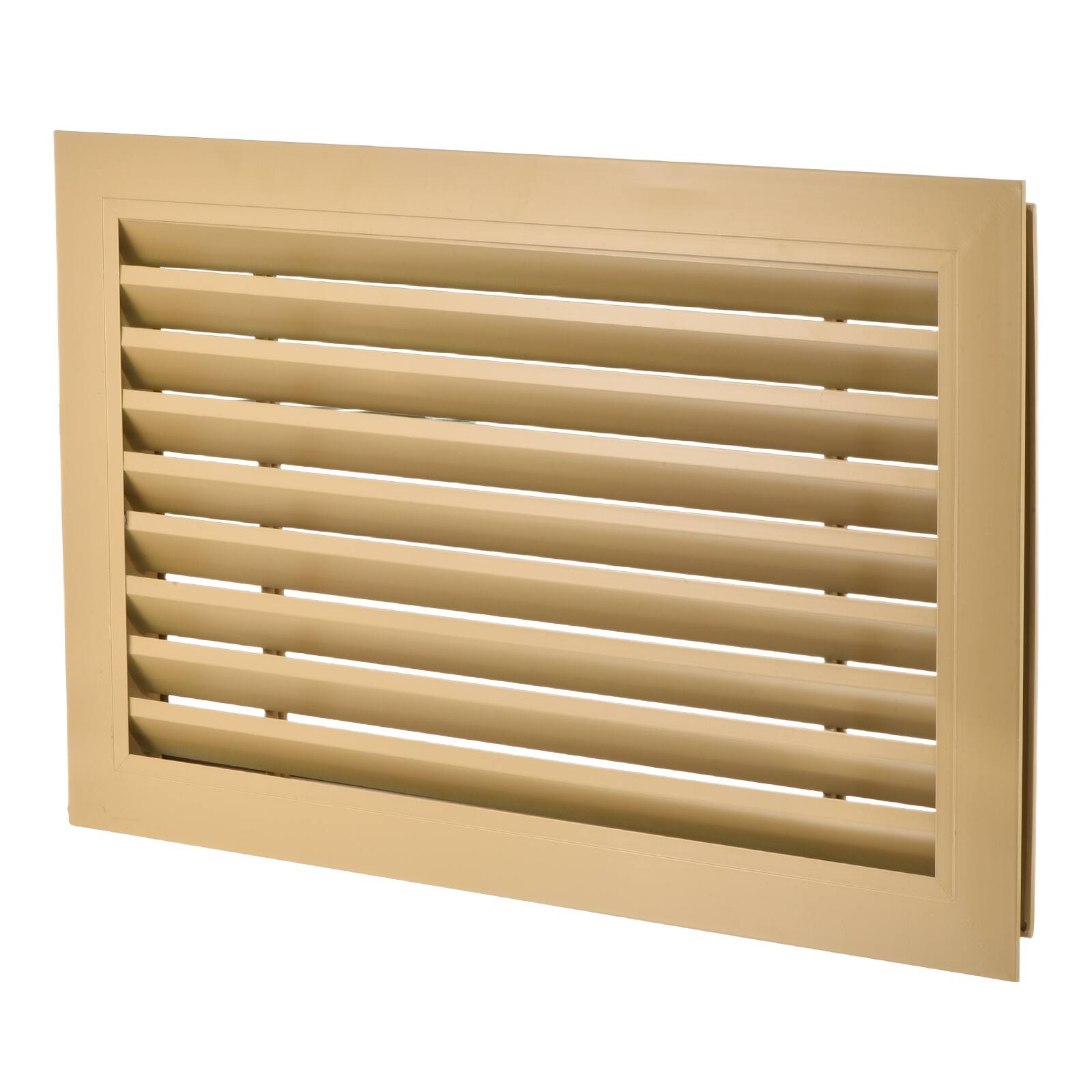 Front. Unique Bargains - 20" x 12" Door Air Vent Cover, Anodized Aluminum Alloy Louvered Grille Guard for Cabinet Wardrobe Door - Black.