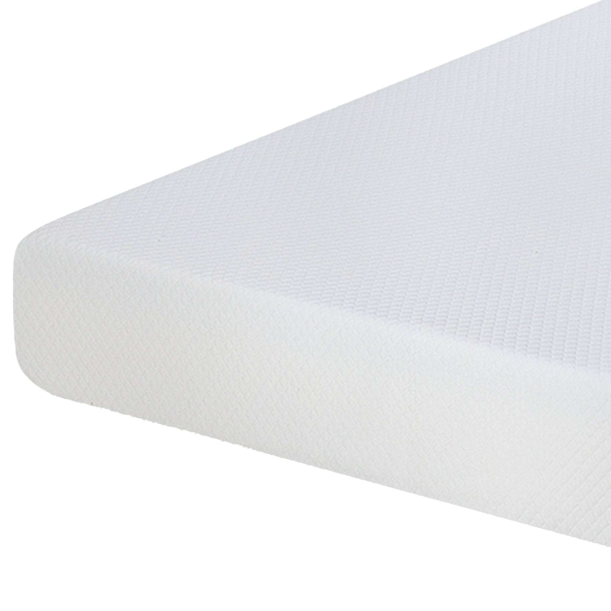 Back. Vaczon - 8 Inch Full Memory Foam Mattress, Cotton Scrim Fabric Cover, Roll-In-Box, Medium Firm Comfort for Cool Sleep - White.