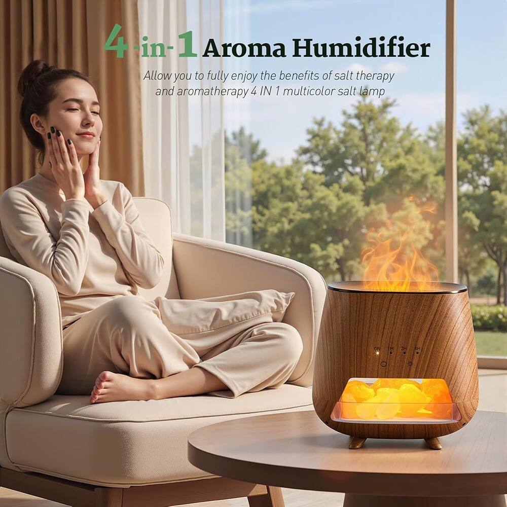 4-in-1 Aroma Humidifier

Allow you to fully enjoy the benefits of salt therapy and aromatherapy 4 IN 1 multicolor salt lamp