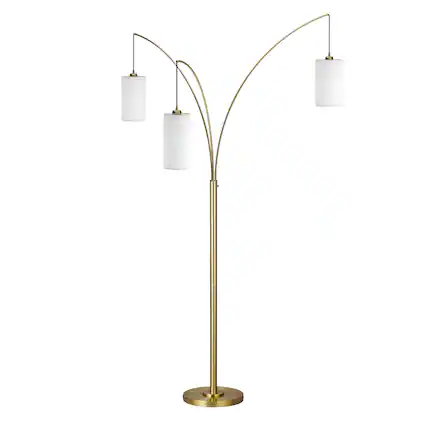 Front. Hudson&Canal - Aspen Floor Lamp - Brass.