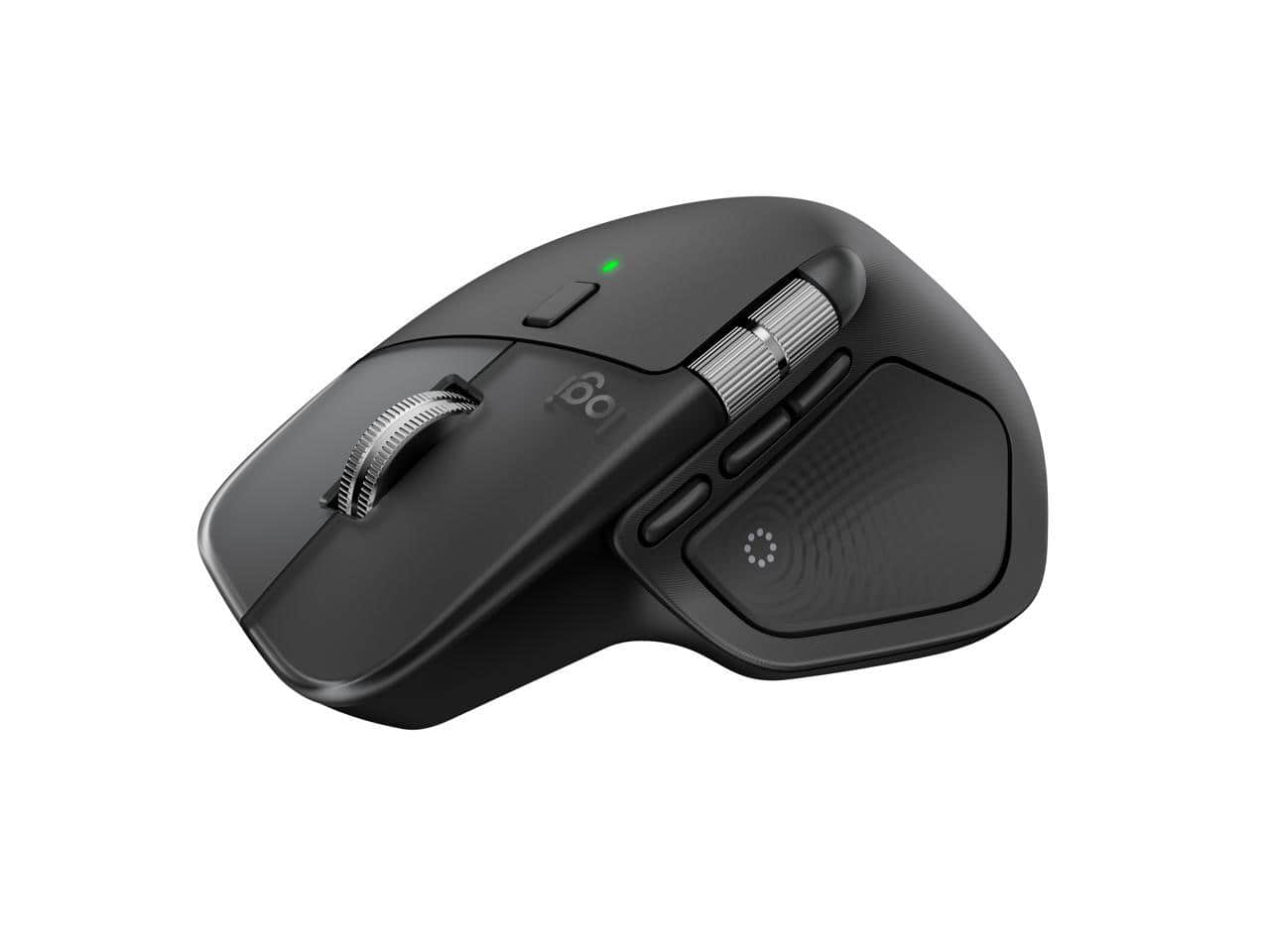Logitech - MX Master 4 - Wireless Bluetooth Mouse, Ergo, Haptic Feedback, Custom Vibration - Wireless - Black