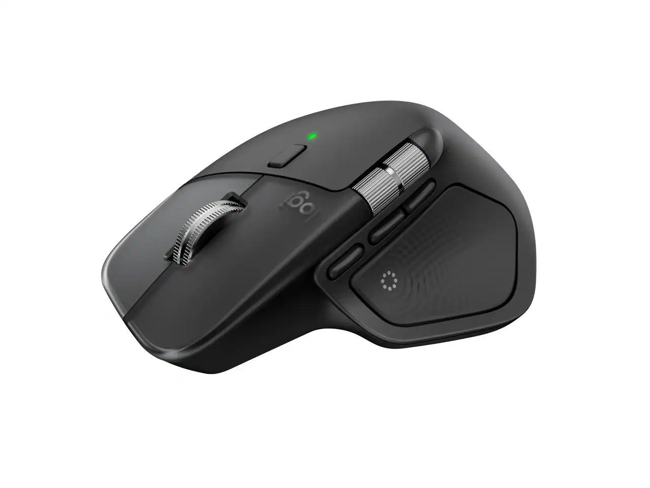 Logitech - MX Master 4 - Wireless Bluetooth Mouse, Ergo, Haptic Feedback, Custom Vibration - Wireless - Black