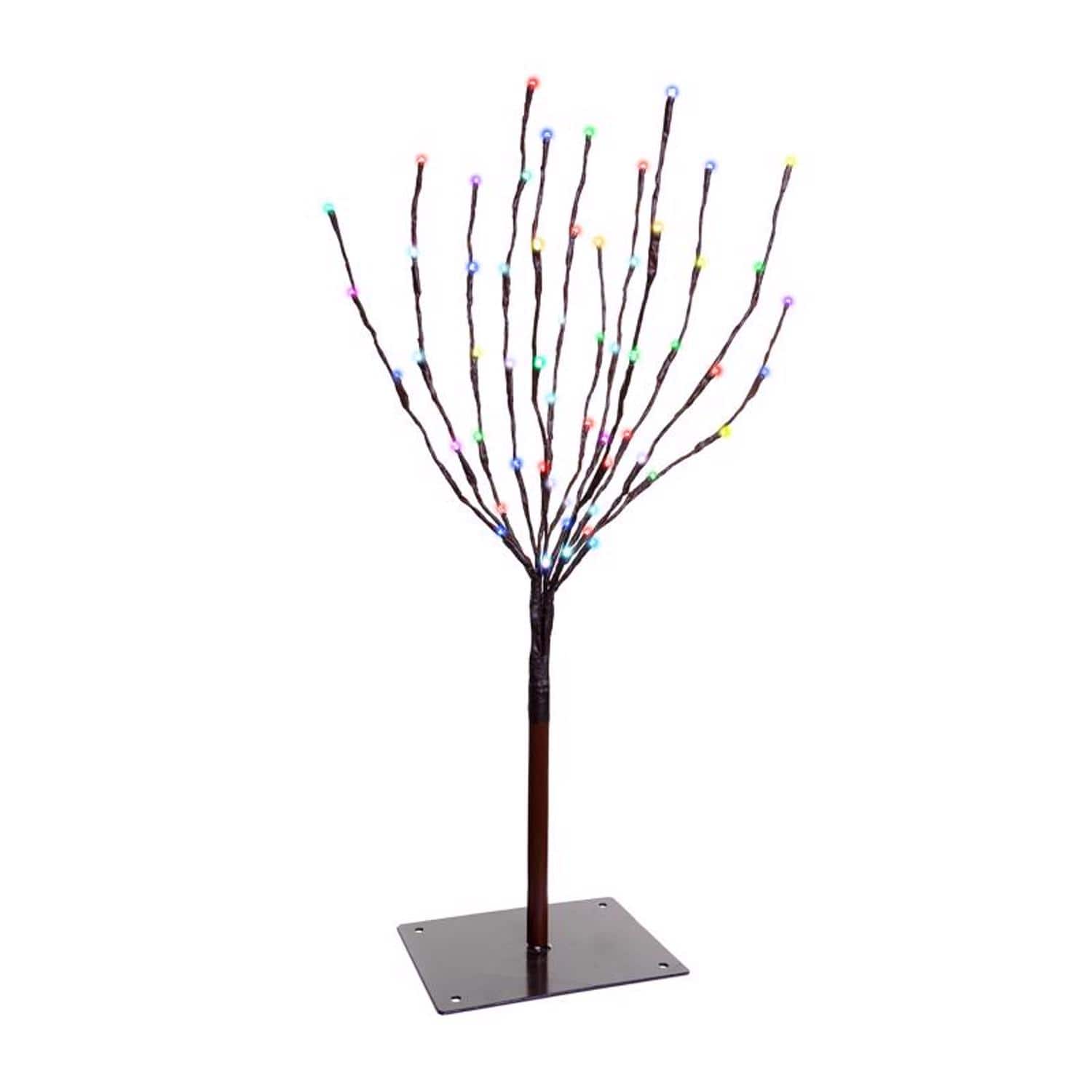 Celebrations - Platinum LED RGBW Light Burst 30 in. Yard Decor - Multicolored