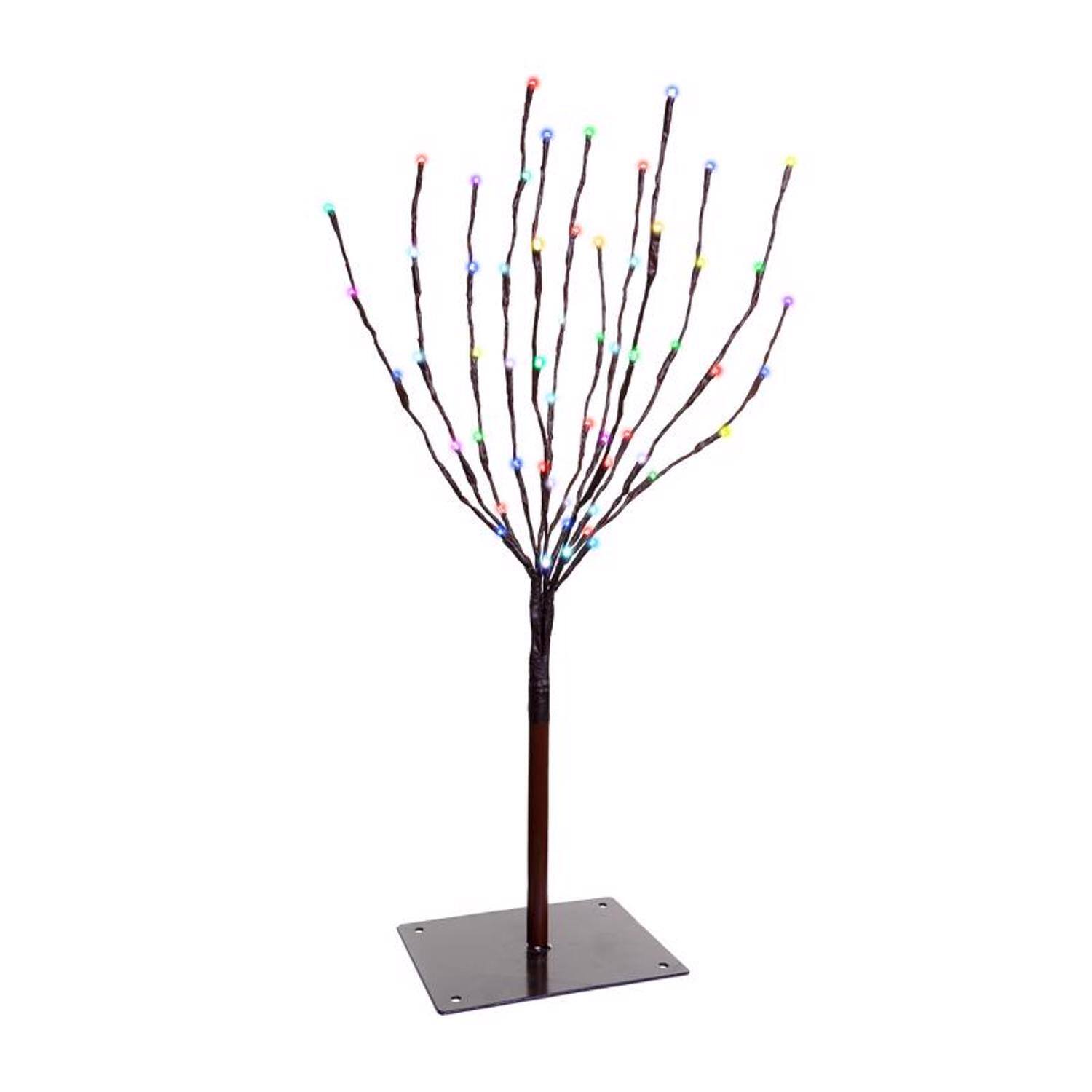 Front. Celebrations - Celebrations Platinum LED RGBW Light Burst 30 in. Yard Decor - Multicolored.
