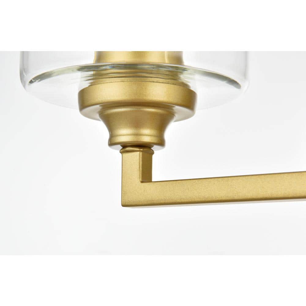 Living District - Mayson 4 light Bath Sconce - Brass And Clear price history on PriceWatchPro