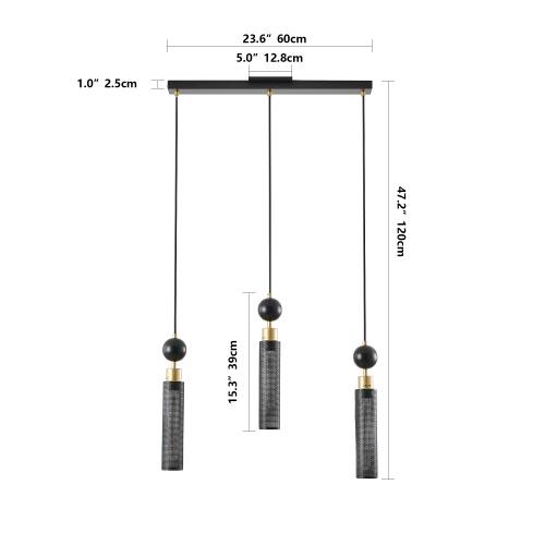 23.6" 60cm  
5.0" 12.8cm  
1.0" 2.5cm  
47.2" 120cm  
39cm  
15.3"