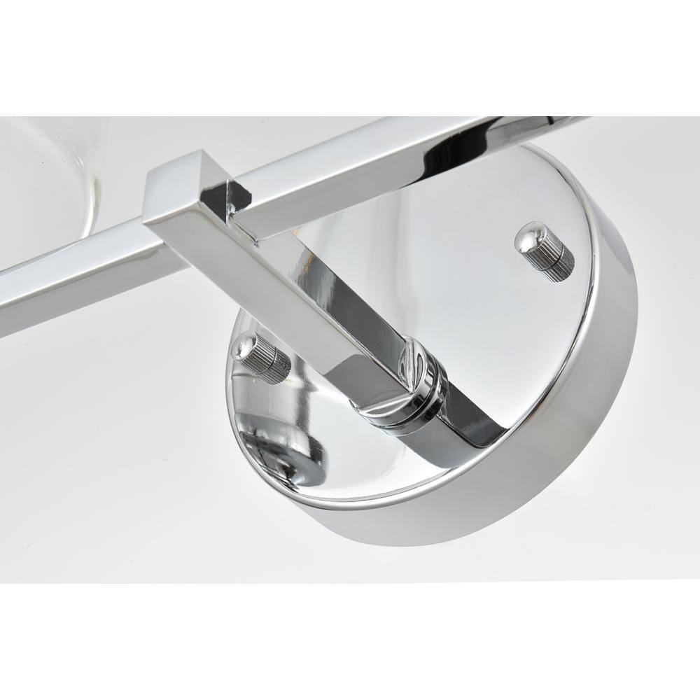 Angle. Living District - Mayson 4 light Chrome and Clear Bath Sconce - Chrome And Clear.