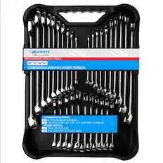 IRSDRIVE helps you work better.
PROFESSIONAL QUALITY TOOLS
SET OF 32 PCS
COMBINATION WRENCH & STUBBY WRENCH
COMBINATION WRENCH
SAE: 6, 7, 8, 9, 10, 12, 13, 15, 17, 18
MM: 1/4", 5/16", 11/32", 3/8", 7/16", 1/2", 9/16", 5/8", 11/16", 3/4"
STUBBY WRENCH
SAE: 10, 11, 12, 13, 14, 15
MM: 5/16", 3/8", 7/16", 1/2", 9/16", 5/8"
