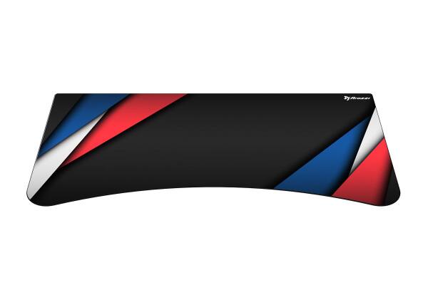 Front. Arozzi - Arozzi Full-Surface, Interchangeable, Water-Resistant, and Washable DeskPad with Stitched Edges - D022 ( Flag France ) - Black.