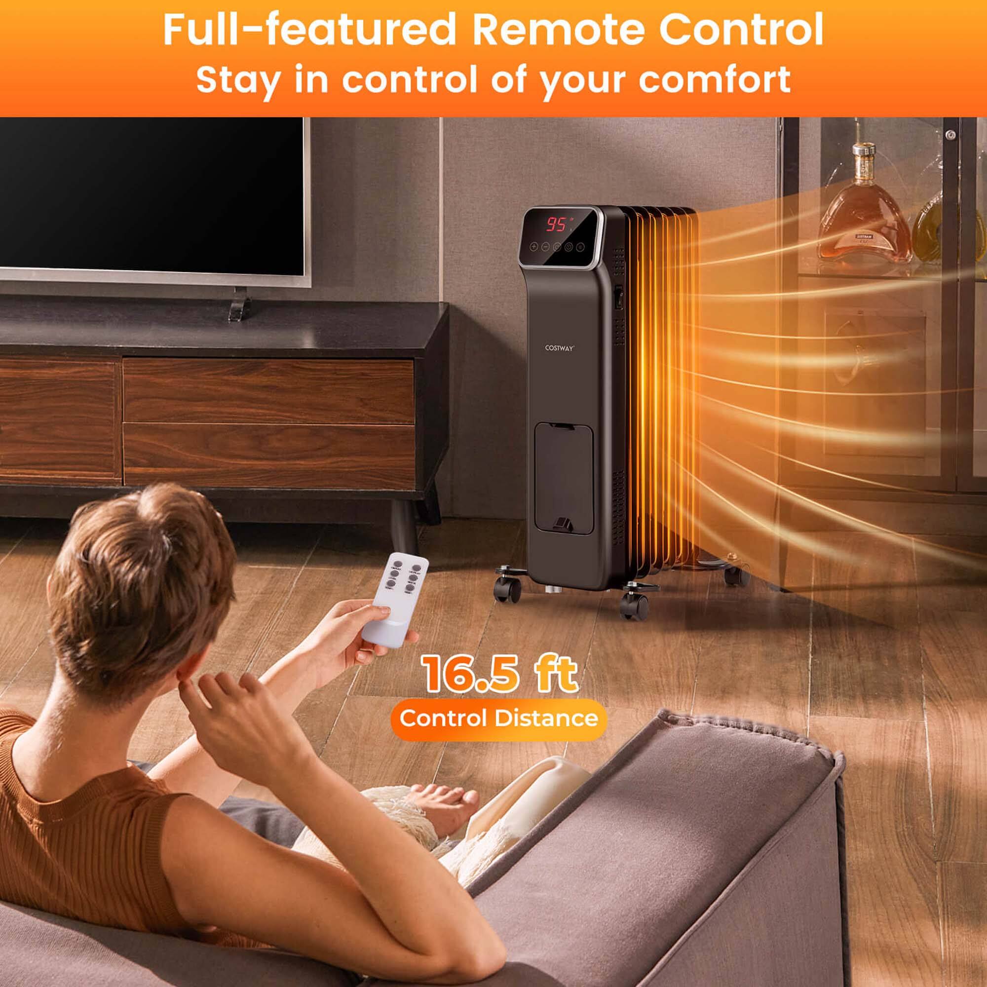 Full-featured Remote Control  
Stay in control of your comfort  

16.5 ft  
Control Distance