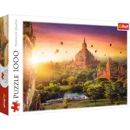 Trefl - Red 1000 Piece Puzzle - Ancient Temple, Burma