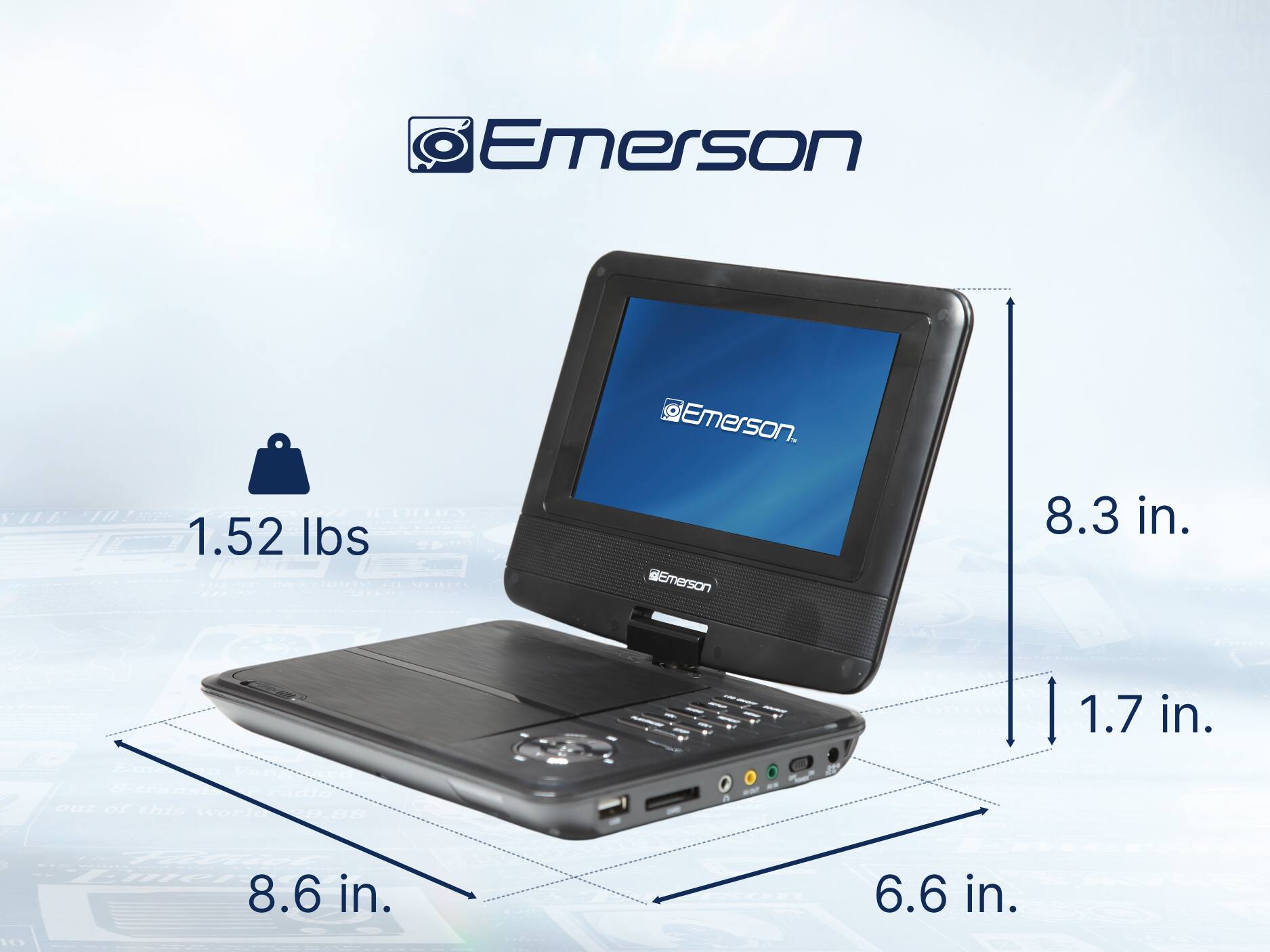 Emerson, Emerson, 1.52 lbs, 8.3 in., 1.7 in., 8.6 in., 6.6 in.