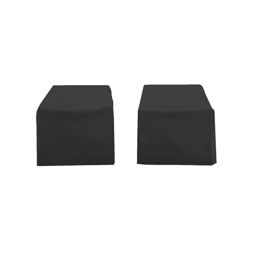 Alt View 1. Crosley Furniture - 2Pc Outdoor Chair Furniture Cover Set - 2 Chairs - Black.