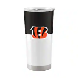 Logo Brands - Cincinnati Bengals 20oz. Colorblock Stainless Tumbler - Multicolor