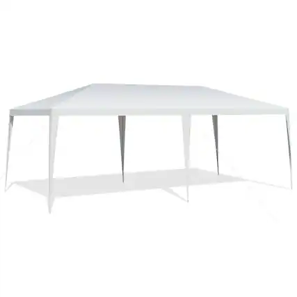 Front. Costway - Costway 10'x20' Outdoor Party Wedding Tent Heavy Duty Canopy Pavilion - White.
