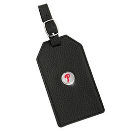 Jardine - Leather Luggage Tag - Black