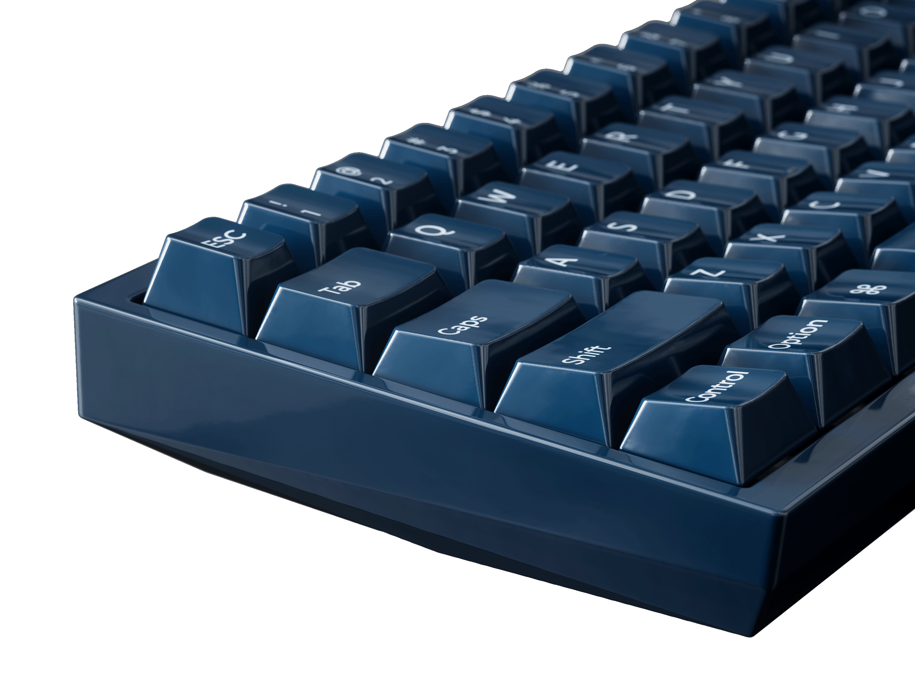 ESC Tab Caps Shift Z X C V B N M Option Control