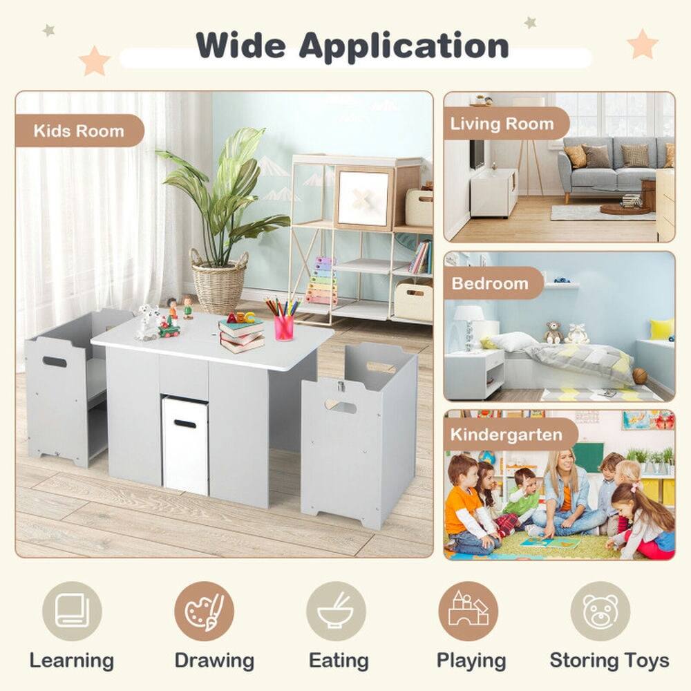 Wide Application  
Kids Room  
Living Room  
Bedroom  
Kindergarten  
Learning  
Drawing  
Eating  
Playing  
Storing Toys