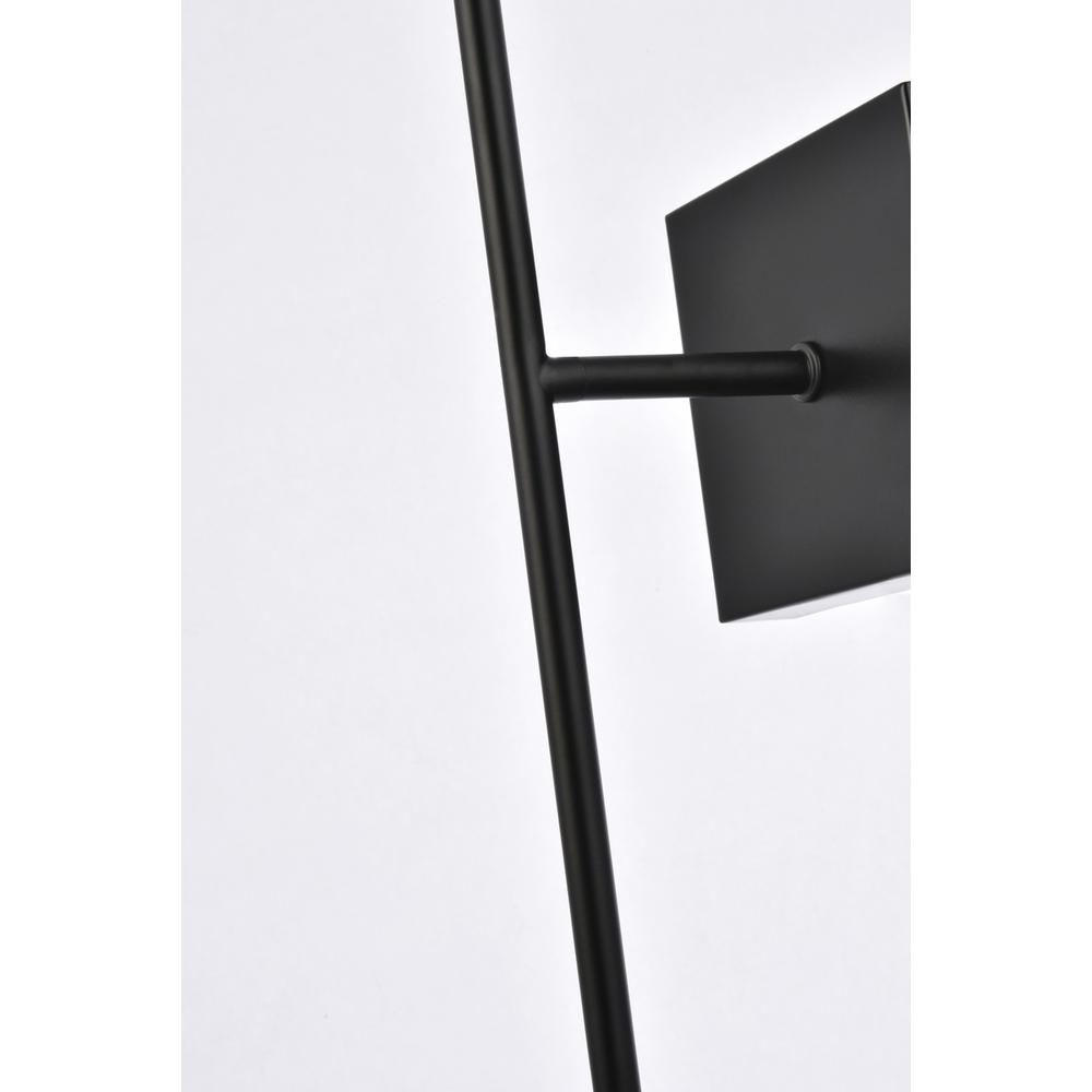 Back. Living District - Neri 1 light black and clear glass wall sconce - Black And Clear.