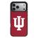 Front. Keyscaper - Indiana Hoosiers iPhone Solid Design Bump Case - 16 Pro Max - Multicolor.