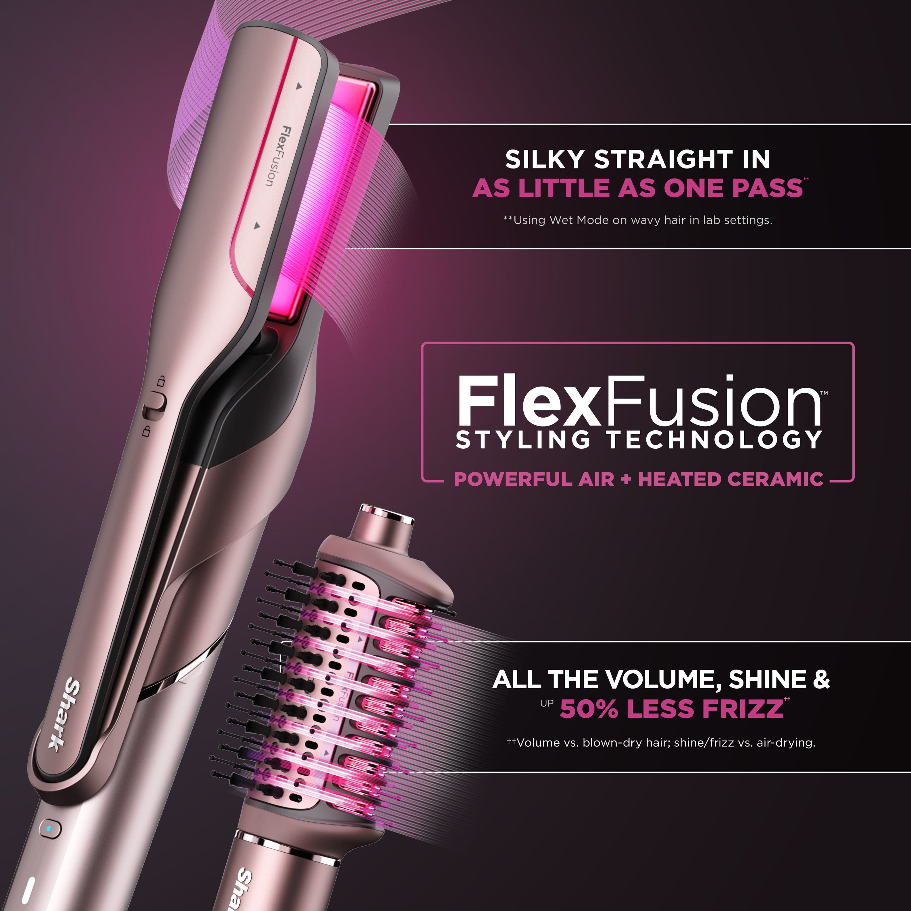 Shark FlexFusion Straight, Air + Ceramic Styling & Drying System for Straight & Wavy Hair