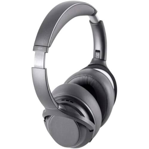 Alt View 2. Monoprice - Monoprice BT-600ANC Over-Ear Bluetooth 5 Headphones with ANC, aptX HD & AAC, Touch Controls, 40-Hour Playtime - Black.