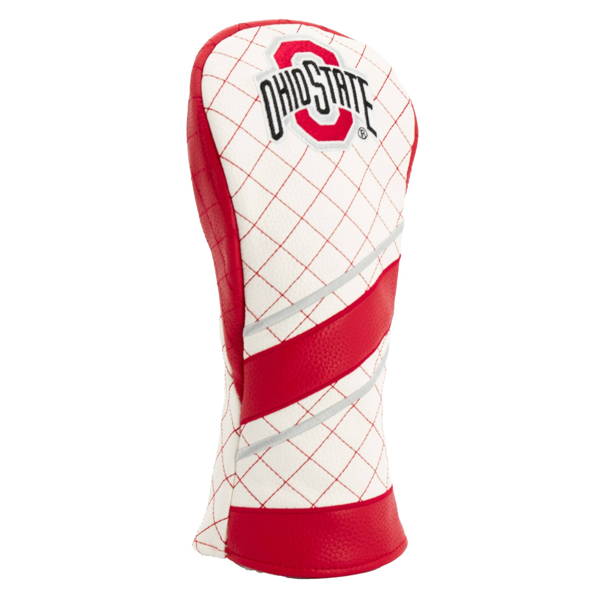 Alt View 2. Team Golf - Ohio State Buckeyes Striped Quilted Fairway Headcover - Multicolor.