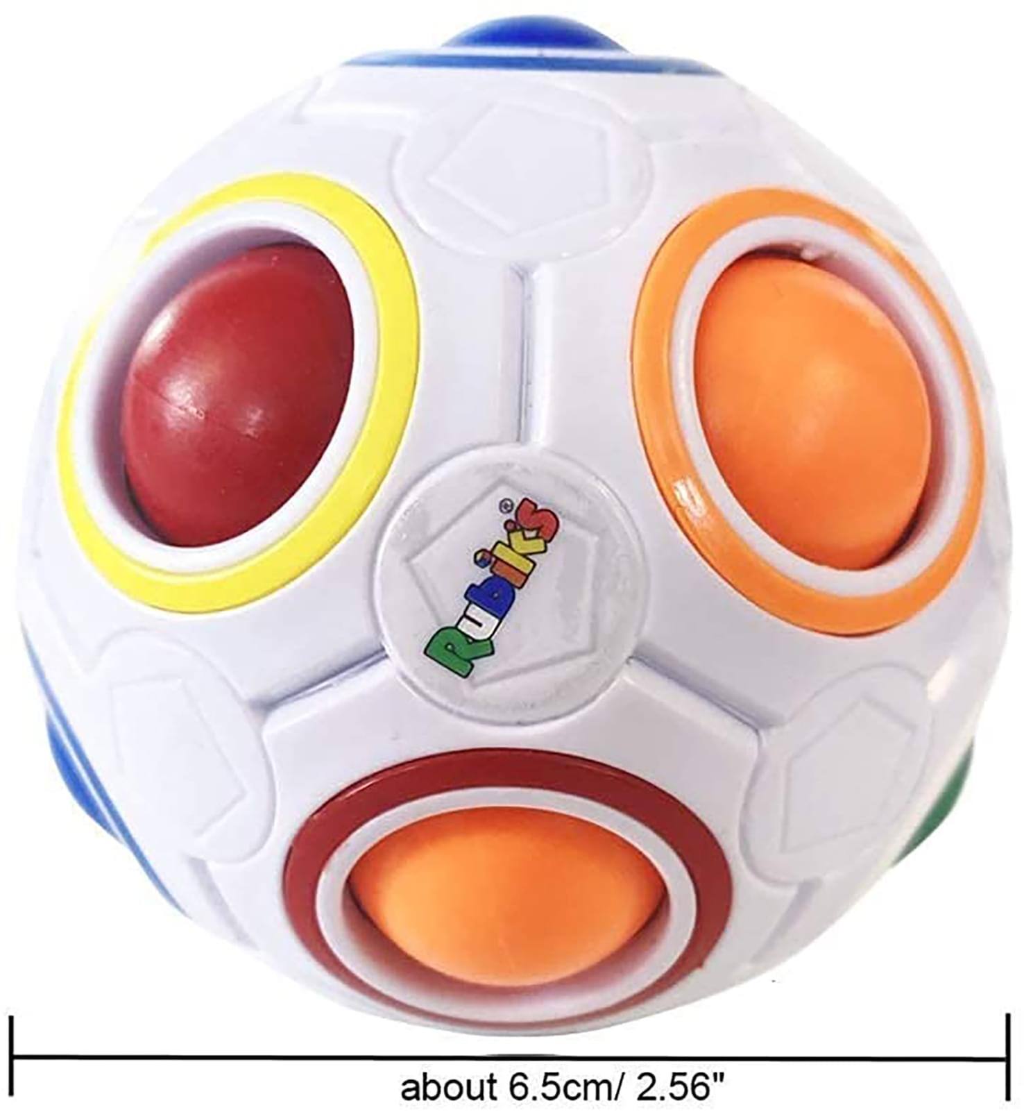 Rubik's Cube - Rubiks Cube Rainbow Ball Color Matching Puzzle - White