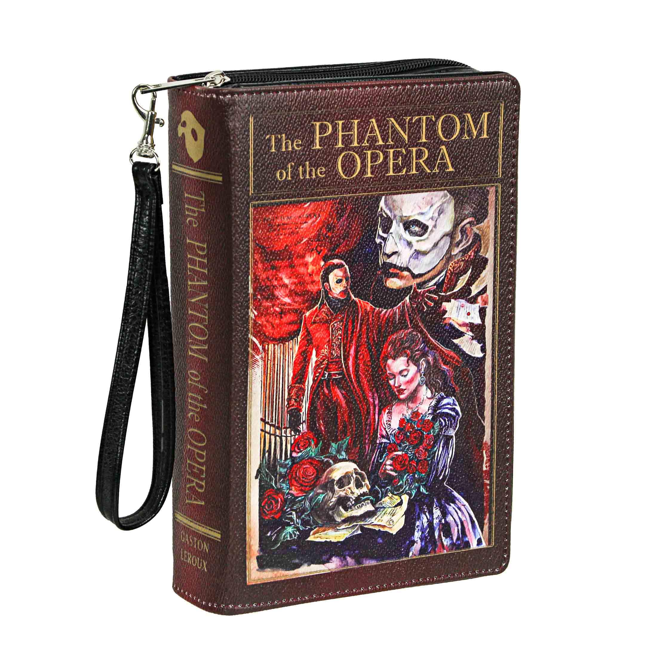 Things2Die4 - Vinyl Phantom Of The Opera Book Handbag Novelty Clutch Purse Crossbody Bag - Multicolored