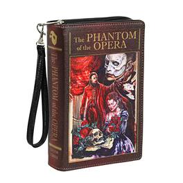 Things2Die4 - Vinyl Phantom Of The Opera Book Handbag Novelty Clutch Purse Crossbody Bag - Multicolored