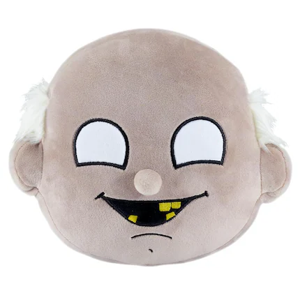 Front. tokidoki - Frenemies DoughMigos 8 Inch Plush | Granny - Grey.