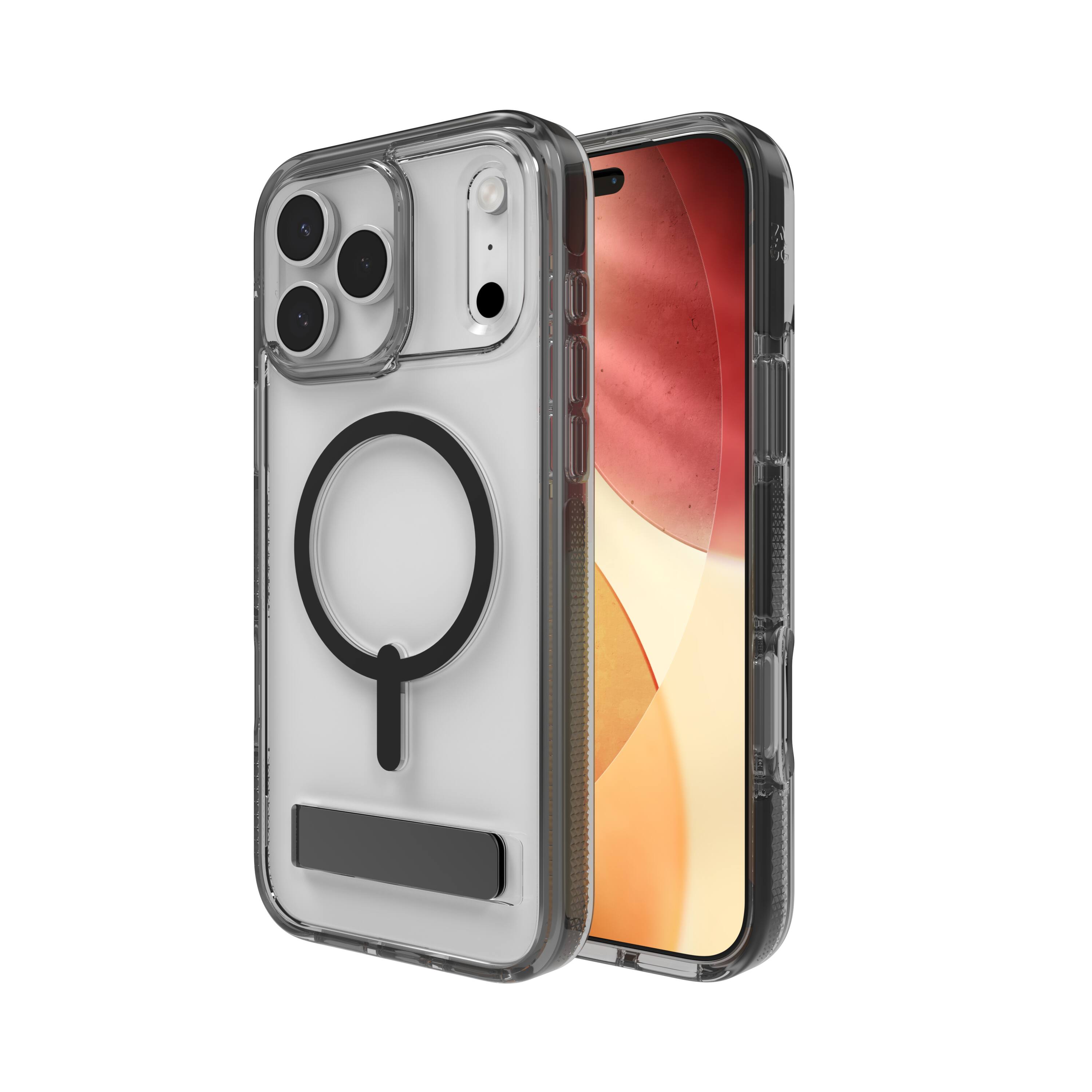 Alt View 8. ZAGG - Santa Cruz Snap with Kickstand for Apple iPhone 17 Pro Max - Jet Black.