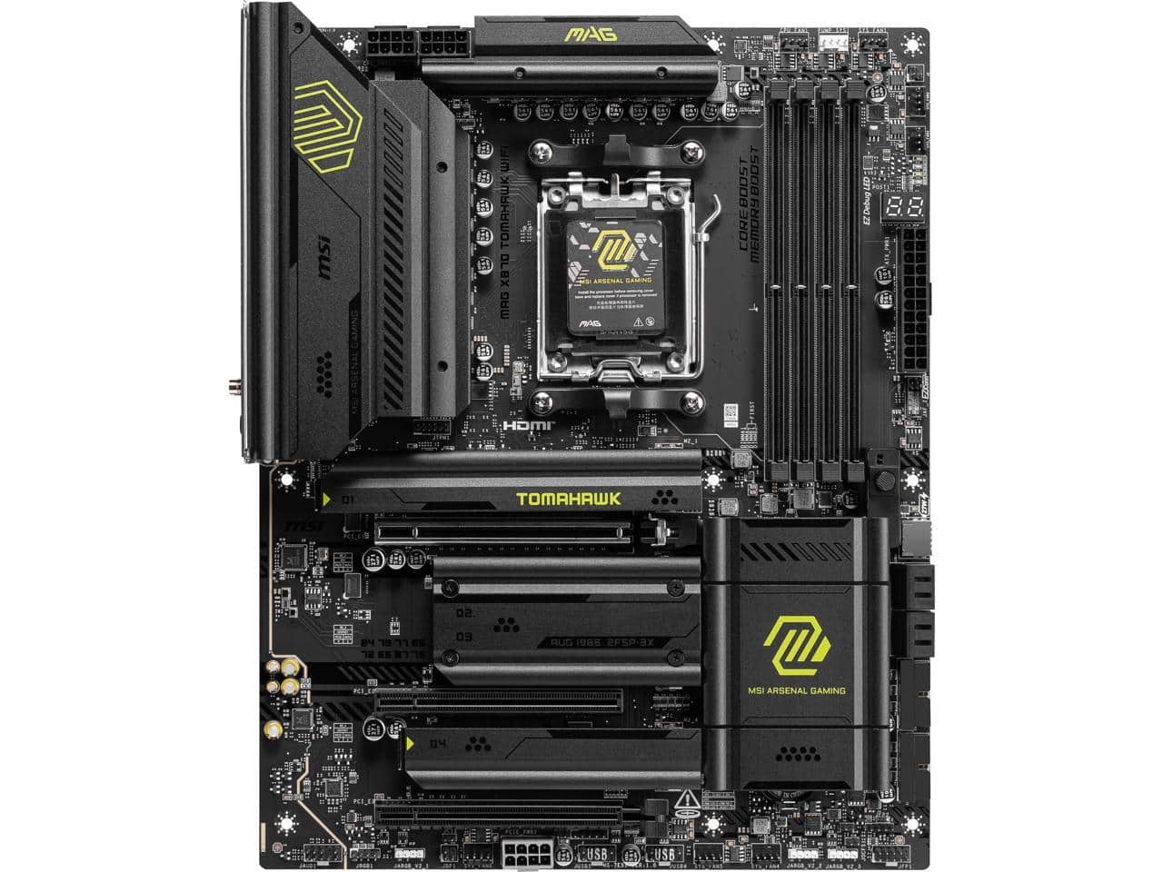 MSI - MAG X870 TOMAHAWK WIFI AM5 AMD X870 ATX Motherboard