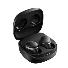PRIMEPLUS - E30 True Wireless Earbuds, Bluetooth 5.3 Headphones with 360°Spatial Audio, Earbud Touch Controls, 28H Battery - Black