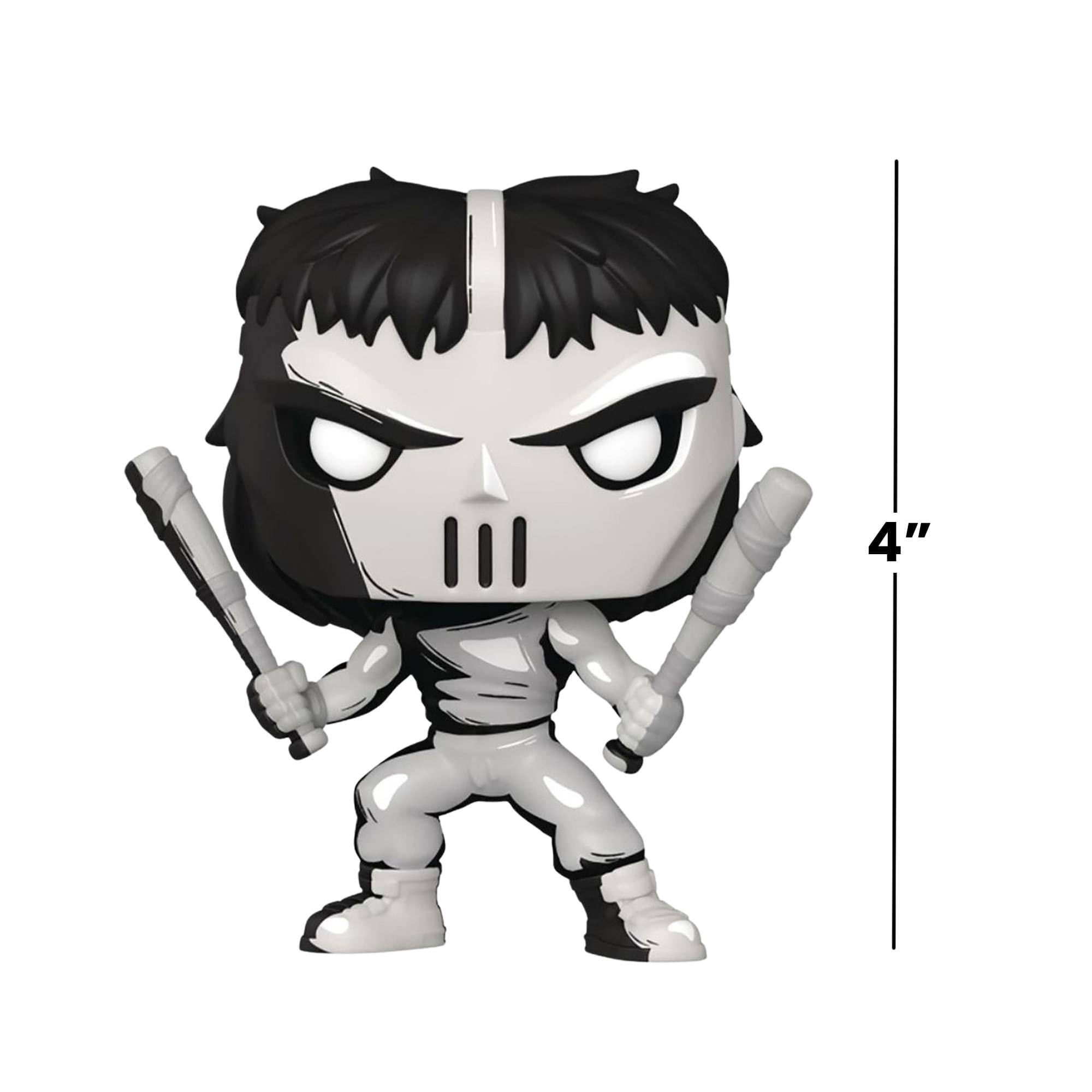 Alt View 3. Funko - TMNT Funko POP Vinyl Figure | Casey Jones B&W Exclusive - Grey.