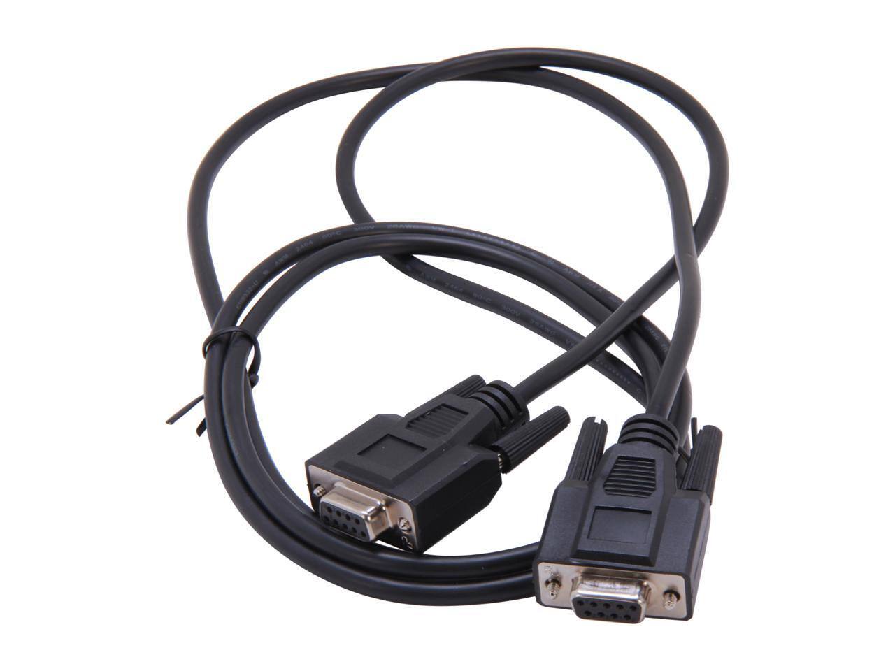 Alt View 1. Cables to Go - C2G 52038 DB9 F/F Serial RS232 Null Modem Cable, Black (6 Feet, 1.82 Meters).