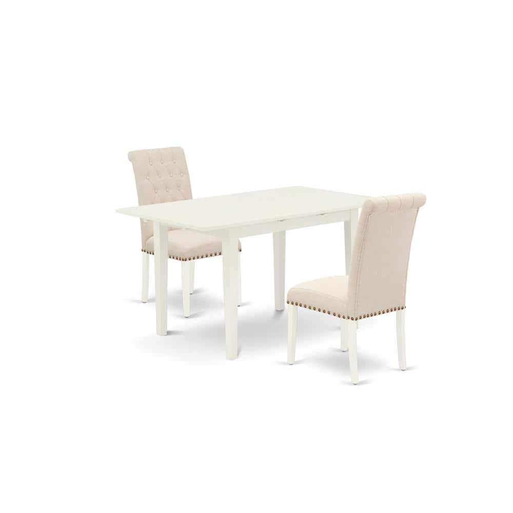 East West Furniture - Dining Table- Dining Chairs - Brown price history on PriceWatchPro